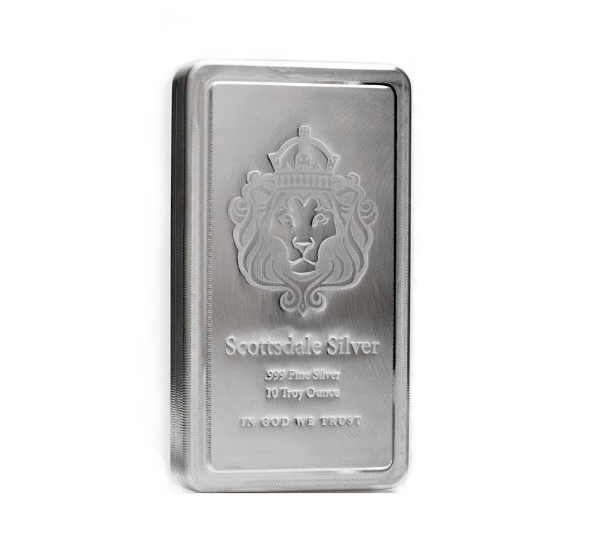 10 Oz Scottsdale Stacker® Silver Bar .999 Silver #a182