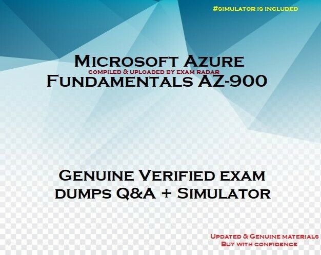 Az-900 Azure Fundamentals Practice Exam Questions Answers & Simulator
