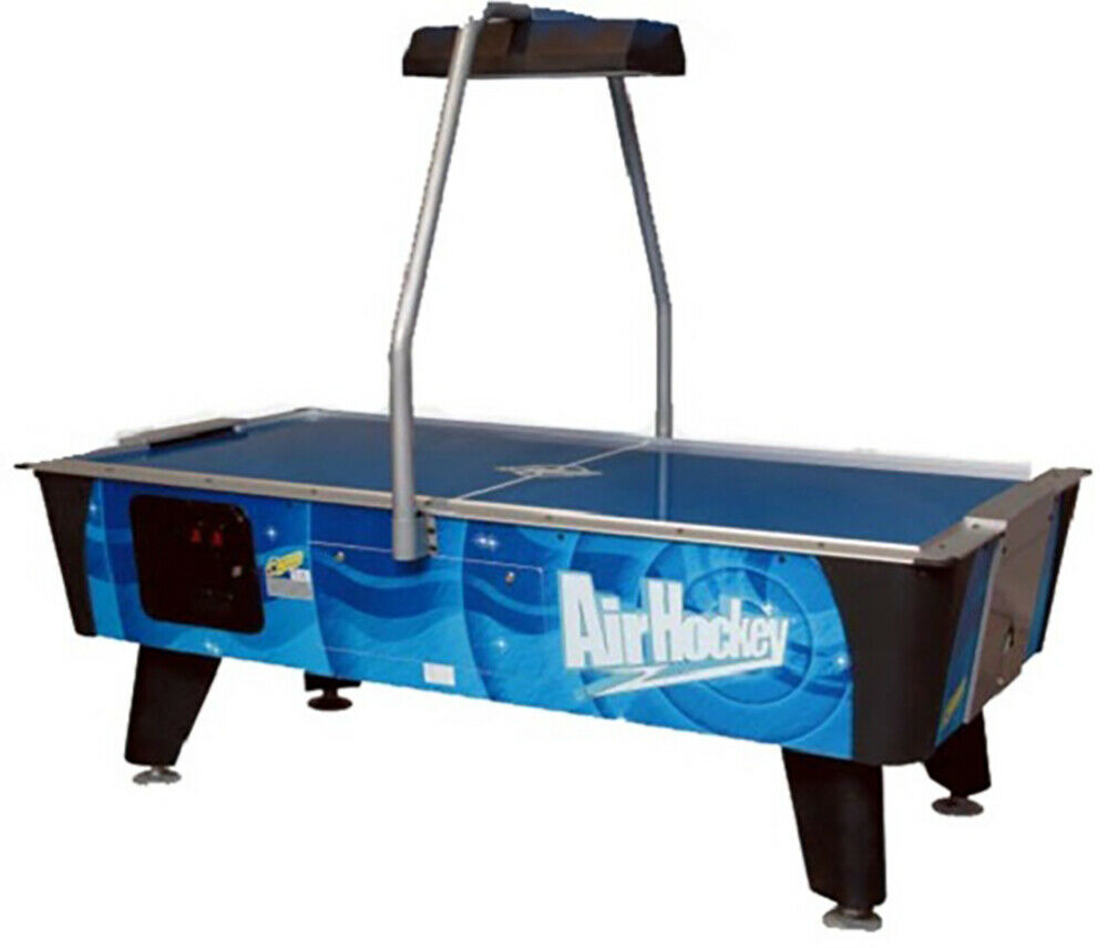 Valley-dynamo Blue Streak Coin Operated Air Hockey Table With Overhead Scoring