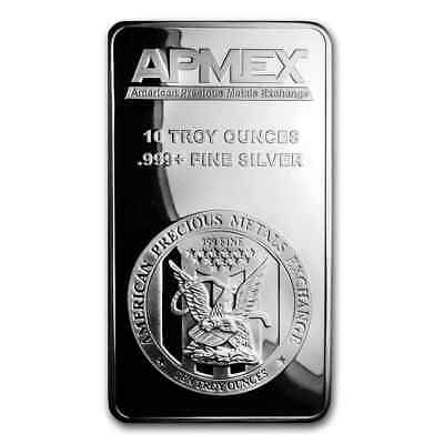 10 Oz Silver Bar Apmex .999 Fine Silver