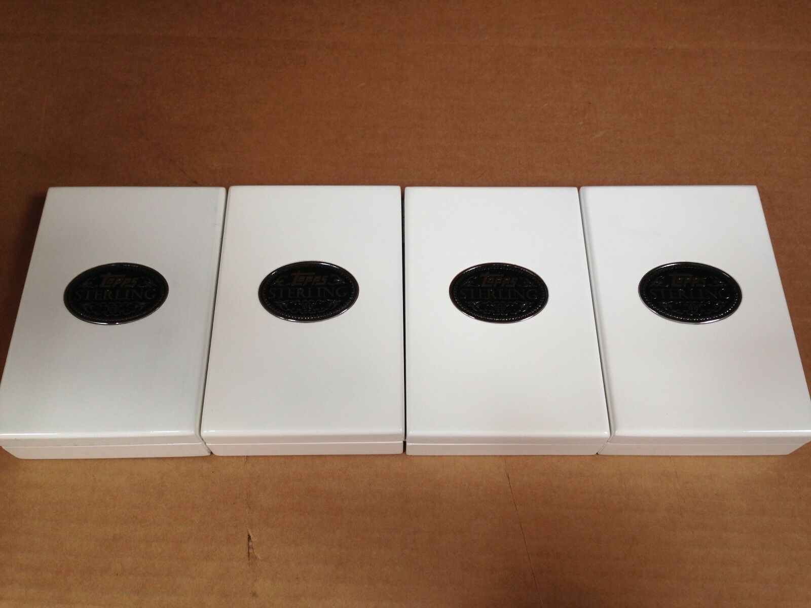 4x Lot Premium Quality Hinged Black Felt Jewelry Box Brand New (topps Sterling)