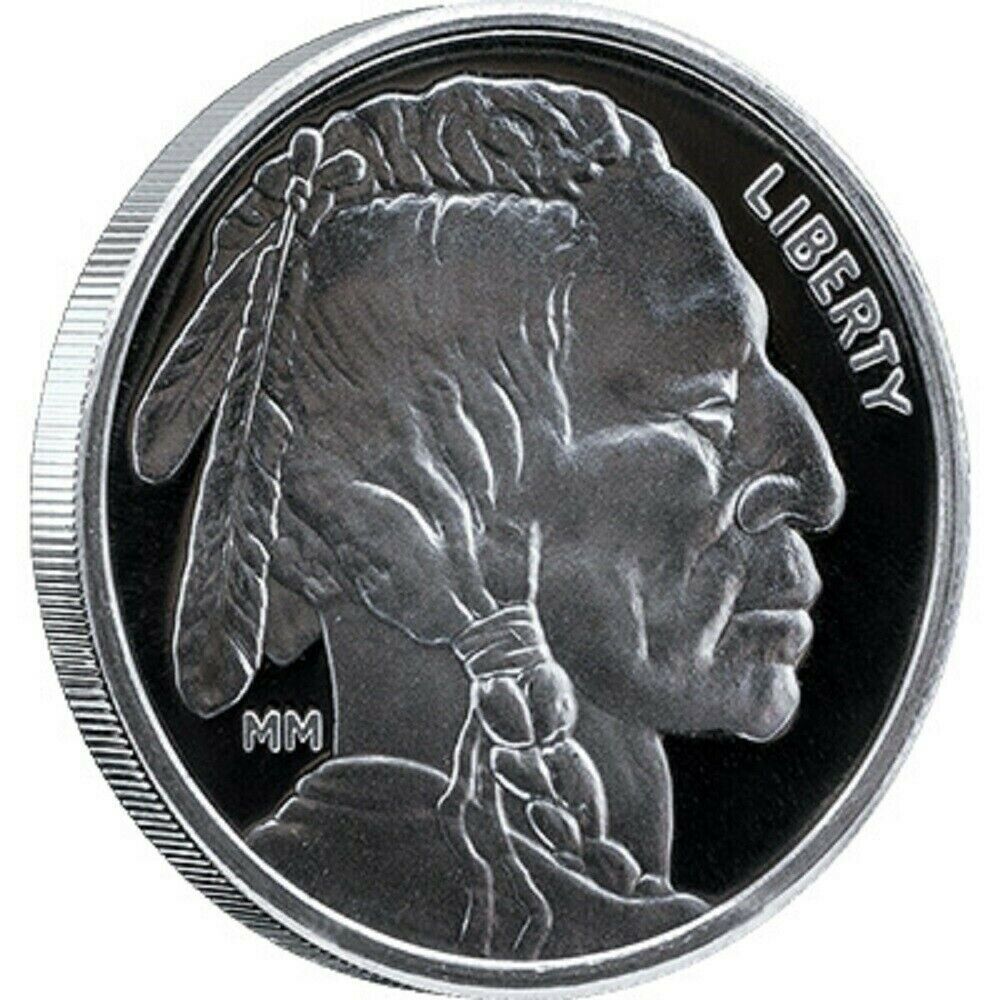 1 Oz Silver Mason Mint Buffalo Round 999 1 Troy Ounce Fine Silver - In Stock